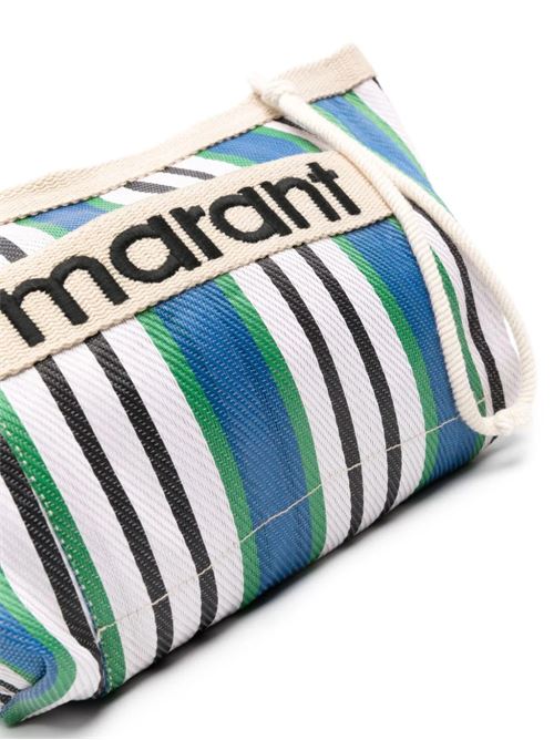 Pouch con logo ricamato Isabel Marant | PO0001FAA1X17M30BU